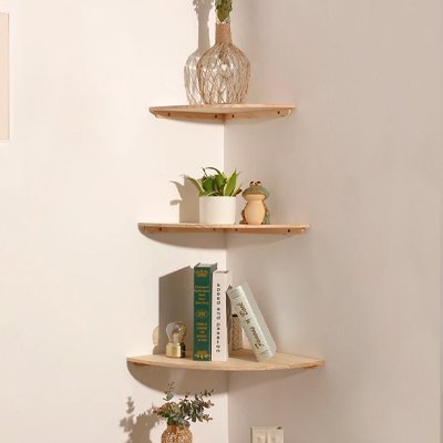 Etagere angle murale | SpaceSmart - Mon Essentiel Maison