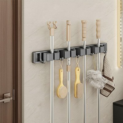 Porte balai mural | OrganizElite - Mon Essentiel Maison