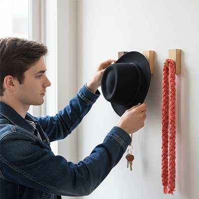 Porte manteau bois | Élégance Naturelle - Mon Essentiel Maison